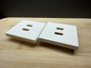 Silmää miellyttävät USB ja HDMI peitelevyt